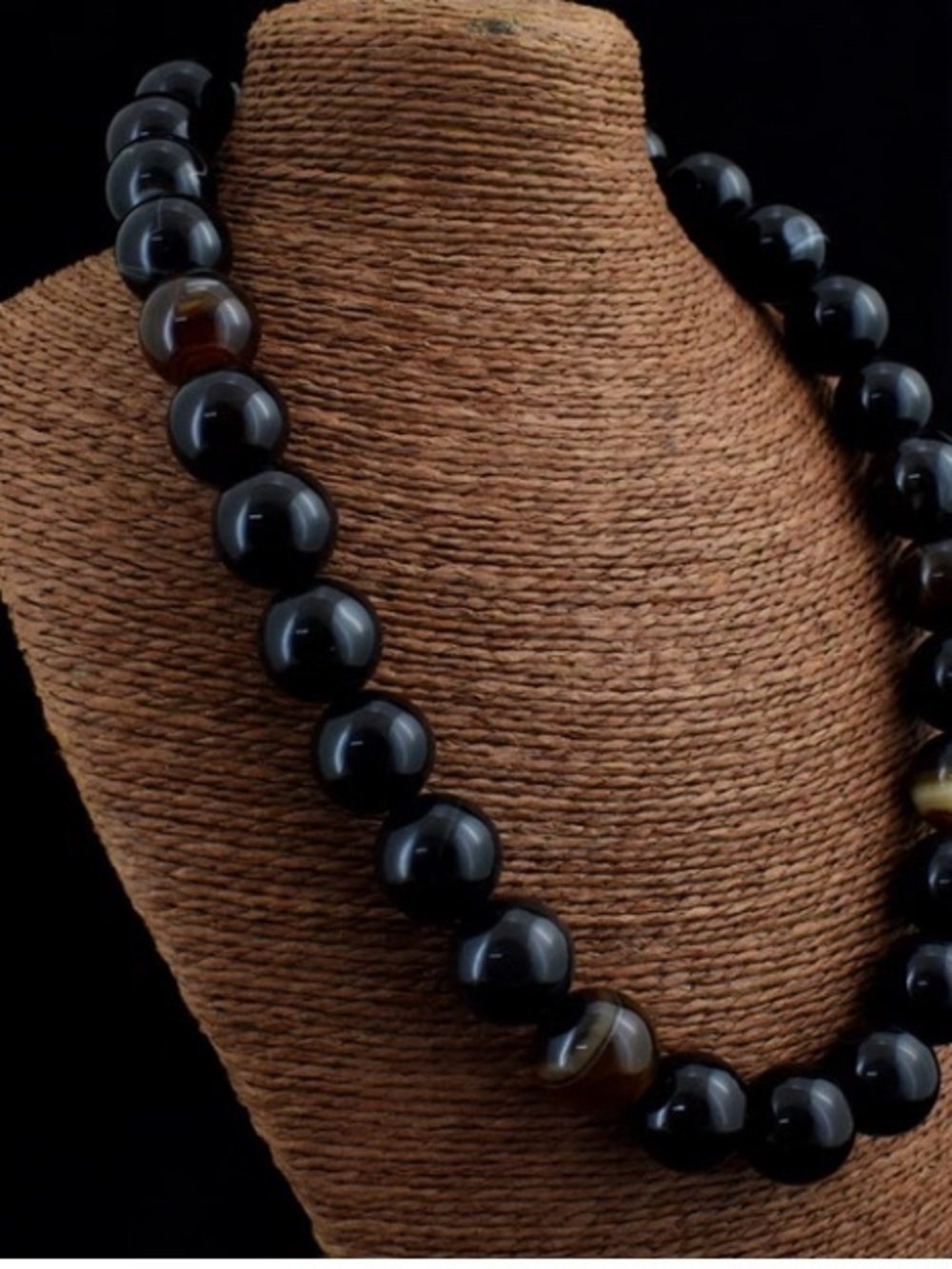 Amazing Earth Mined Strand Agate Beaded Necklace